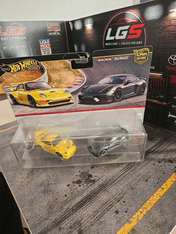 Set Porsche – Hot Wheels Premium Car Culture – Pack de 2 – Escala 1:64