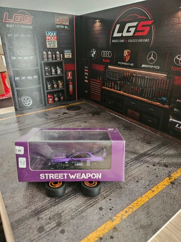 Nissan Skyline LBWK-ER34 Chrome Purple – Street Weapon – Escala 1:64