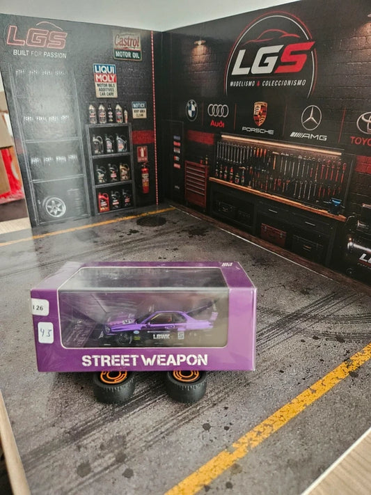 Nissan Skyline LBWK-ER34 Chrome Purple – Street Weapon – Escala 1:64