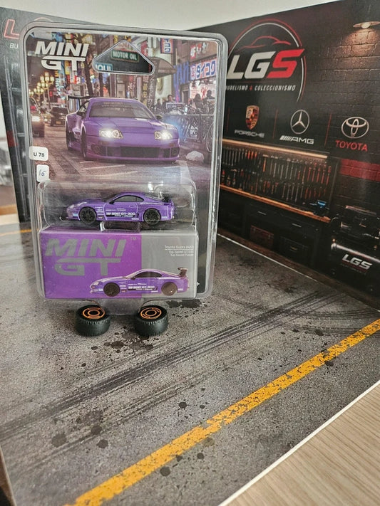 Toyota Supra A80 TOP SECRET Purple – MINI GT – Escala 1:64