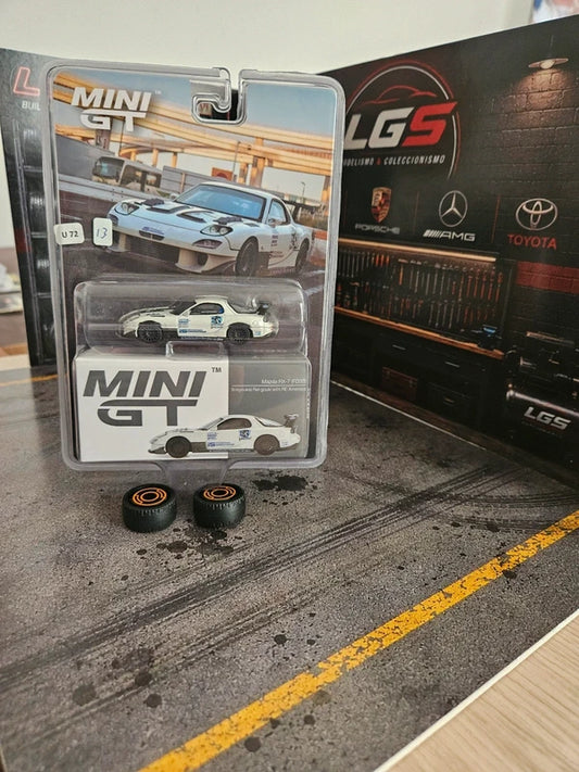 Mazda RX-7 FD3S RE-Amemiya White – MINI GT – Escala 1:64