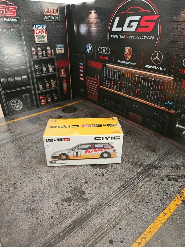 Honda Civic EF Kaido V1 – KAIDO★HOUSE x MINI GT – Escala 1:64