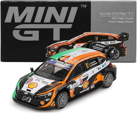 Hyundai i20 N Rally1 #11 MINI GT – Rally Croatia 2023 – Escala 1:64