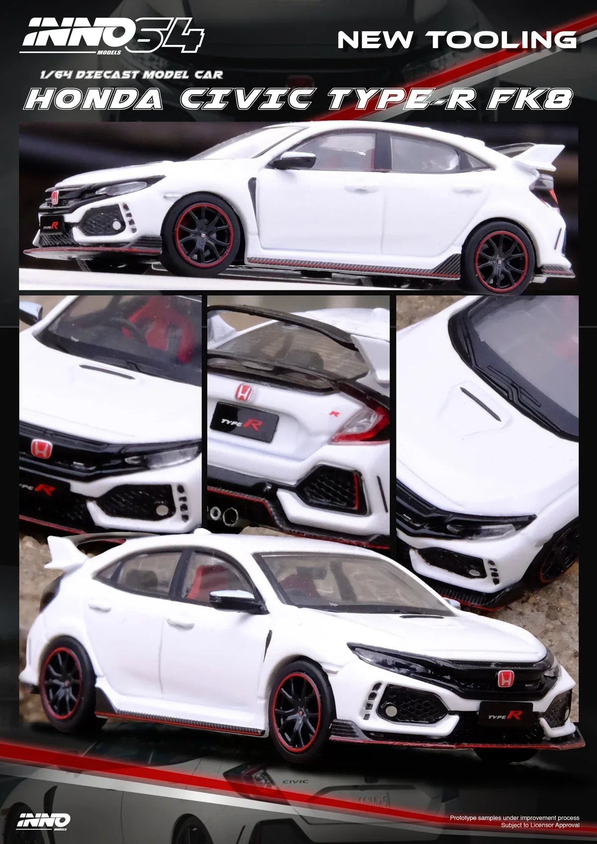 Honda Civic Type R FK8 INNO64 – Escala 1:64