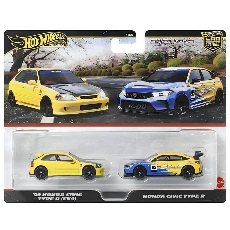 Hot Wheels Premium Spoon Honda 2-Pack – Escala 1:64